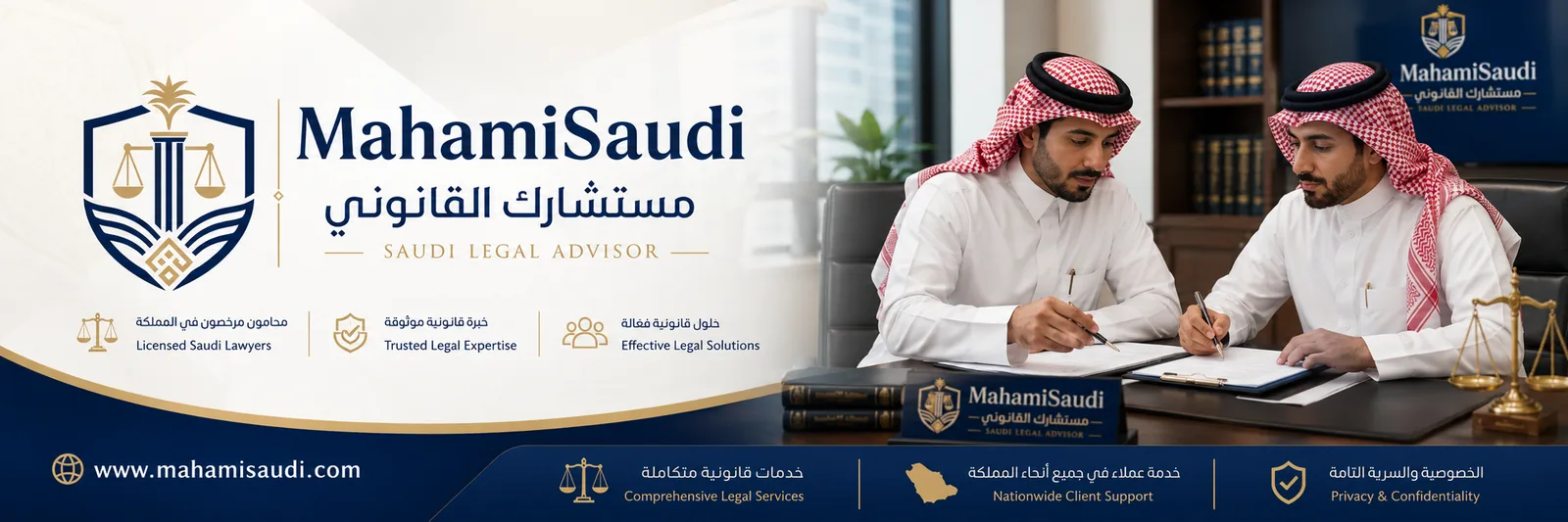 محامون سعوديون مرخصون يقدّمون خدمات قانونية في جميع مناطق المملكة